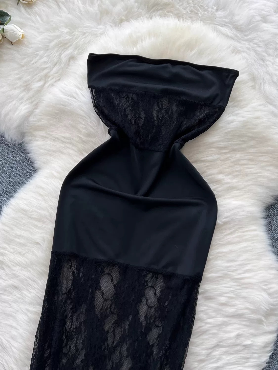 Out for a tan lace dress CBC1349 images